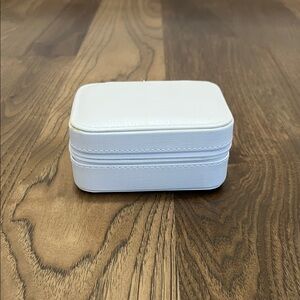 White Jewelry Travel Case